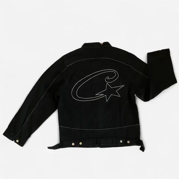 Corteiz Denim JACKET BLACK セットアップ Corteiz Denim JACKET BLACK